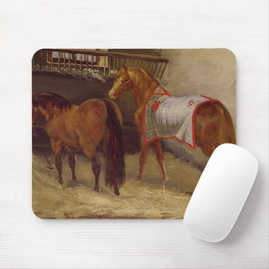 Paarden in de Stables Muismat (Met muis)