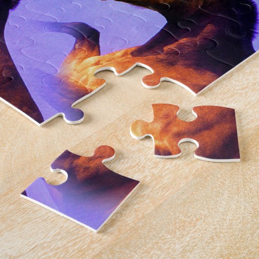 Paarden in de tijd legpuzzel (Zijkant)