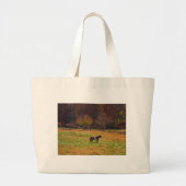 Paarden in de verte grote tote bag (Voorkant)