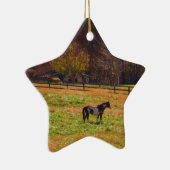 Paarden in de verte keramisch ornament (Rechts)