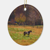 Paarden in de verte keramisch ornament (Links)