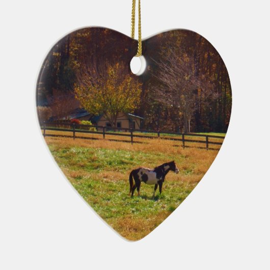 Paarden in de verte keramisch ornament (Rechts)