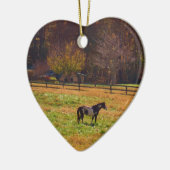 Paarden in de verte keramisch ornament (Links)