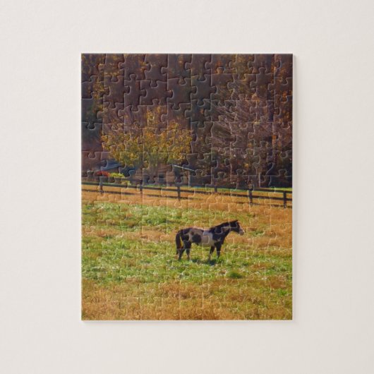 Paarden in de verte legpuzzel (Verticaal)