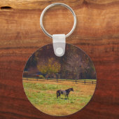 Paarden in de verte sleutelhanger (Voorkant)