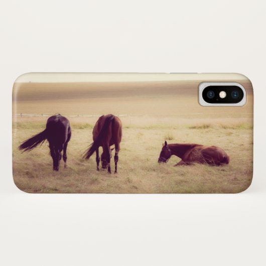 Paarden in de wei 002 Case-Mate iPhone case (Achterkant (horizontaal))
