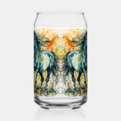 Paarden in de Weide Blikvorm Glas (Rechts)