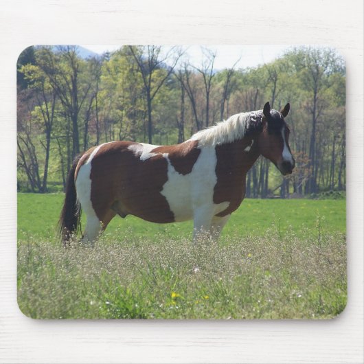 Paarden in de wilde bloemen muismat (Voorkant)