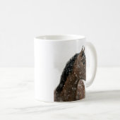 Paarden in de winter koffiemok (Voorkant rechts)