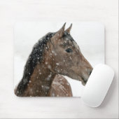 Paarden in de winter muismat (Met muis)