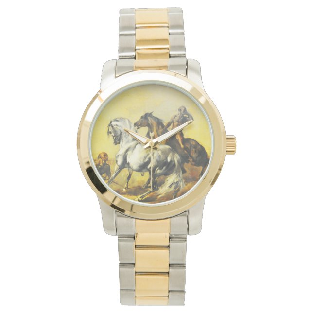 Paarden in de woestijn horloge (Voorkant)