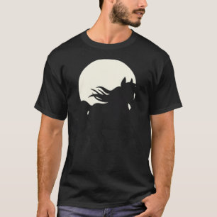Paarden in de zonsondergang, western rijdend t-shirt