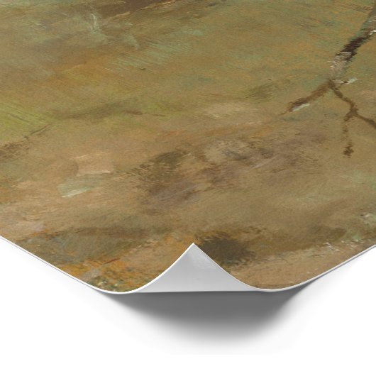 Paarden in een beemdje - Edgar Degas Fine Art Post Poster (Hoek)