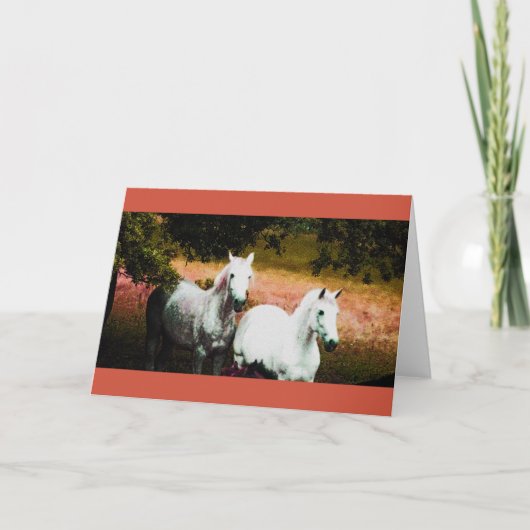 Paarden in een Dreamy Fantasy Kaart (Voorkant)