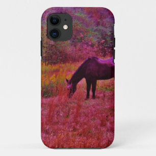 Paarden in een kaleidoscoop gekleurd veld Case-Mate iPhone case