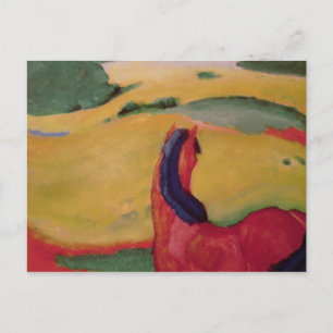 Paarden in een landschap, 1910 briefkaart