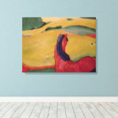 Paarden in een landschap, 1910 canvas afdruk (Insitu (Houten vloer))