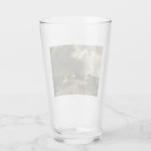 Paarden in een regenbui (paardachtigen) glas (Achterkant)