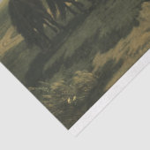 Paarden in een regenbui (paardachtigen) tissuepapier (Detail)