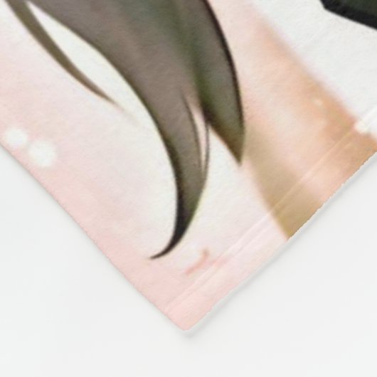 Paarden in een rood bos fleece deken (Hoek)