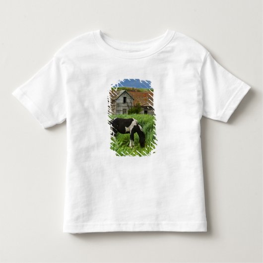 paarden in een veld in de Palouse 2 bekijken Kinder Shirts (Voorkant)