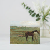 Paarden in een weide Edgar Degas Briefkaart (Staand voorkant)
