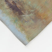 Paarden in een weide, Edgar Degas Fleece Deken (Hoek)