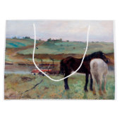 Paarden in een weide, Edgar Degas Groot Cadeauzakje (Voorkant)