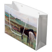 Paarden in een weide, Edgar Degas Groot Cadeauzakje (Voorkant Gekanteld)