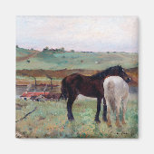 Paarden in een weide, Edgar Degas Magneet (Voorkant)