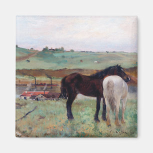 Paarden in een weide, Edgar Degas Magneet