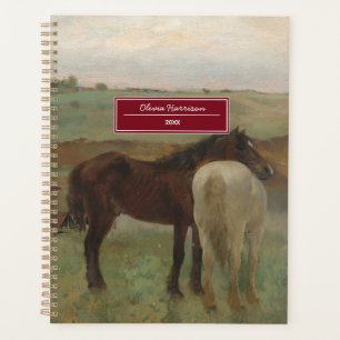 Paarden in een weide - Edgar Degas Planner