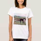 Paarden in een weide, Edgar Degas T-shirt (Voorkant)