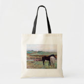 Paarden in een weide, Edgar Degas Tote Bag (Voorkant)