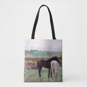 Paarden in een weide, Edgar Degas Tote Bag