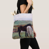 Paarden in een weide, Edgar Degas Tote Bag (Dichtbij)