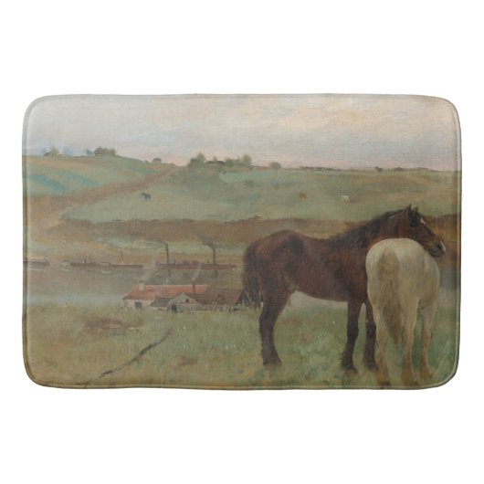 Paarden in een weide, olieverfschilderij, Edgar De Badmat (Voorkant)