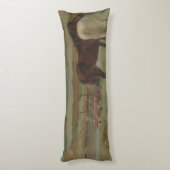 Paarden in een weide, olieverfschilderij, Edgar De Lichaamskussen (Achterkant (Verticaal))