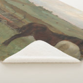 Paarden in een weide, olieverfschilderij, Edgar De Sherpa Deken (3/4)