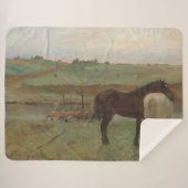 Paarden in een weide, olieverfschilderij, Edgar De Sherpa Deken (Voorkant (horizontaal))