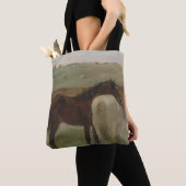 Paarden in een weide, olieverfschilderij, Edgar De Tote Bag (Dichtbij)