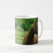 Paarden in Groene Pasture Specialized Mug Koffiemok (Voorkant rechts)
