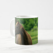 Paarden in Groene Pasture Specialized Mug Koffiemok (Voorkant links)