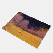 Paarden in Herfst I Deurmat (Schuin)