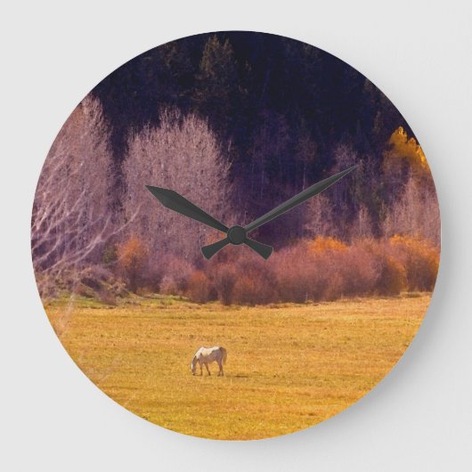 Paarden in Herfst I Grote Klok (Voorkant)