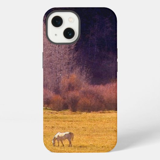 Paarden in Herfst I iPhone Hoesje (Achterkant)