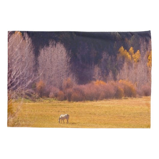 Paarden in Herfst I Kussensloop (Achterkant-Links)