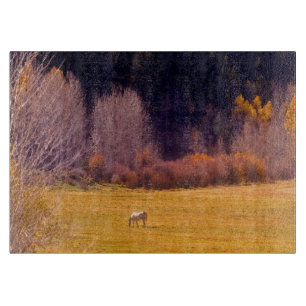 Paarden in Herfst I Snijplank