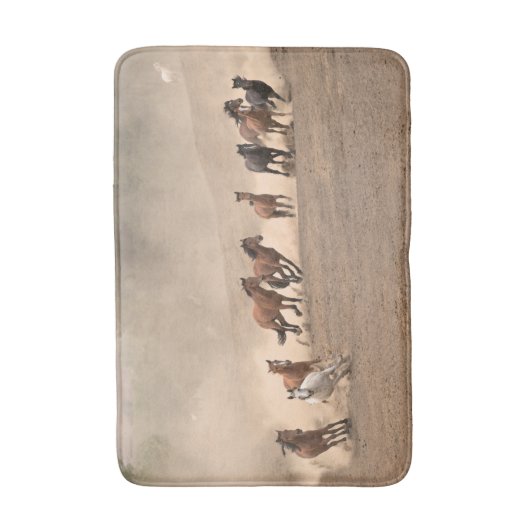 Paarden in Herfst II Badmat (Voorkant Verticaal)