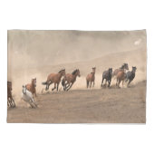 Paarden in Herfst II Kussensloop (Achterkant-Links)